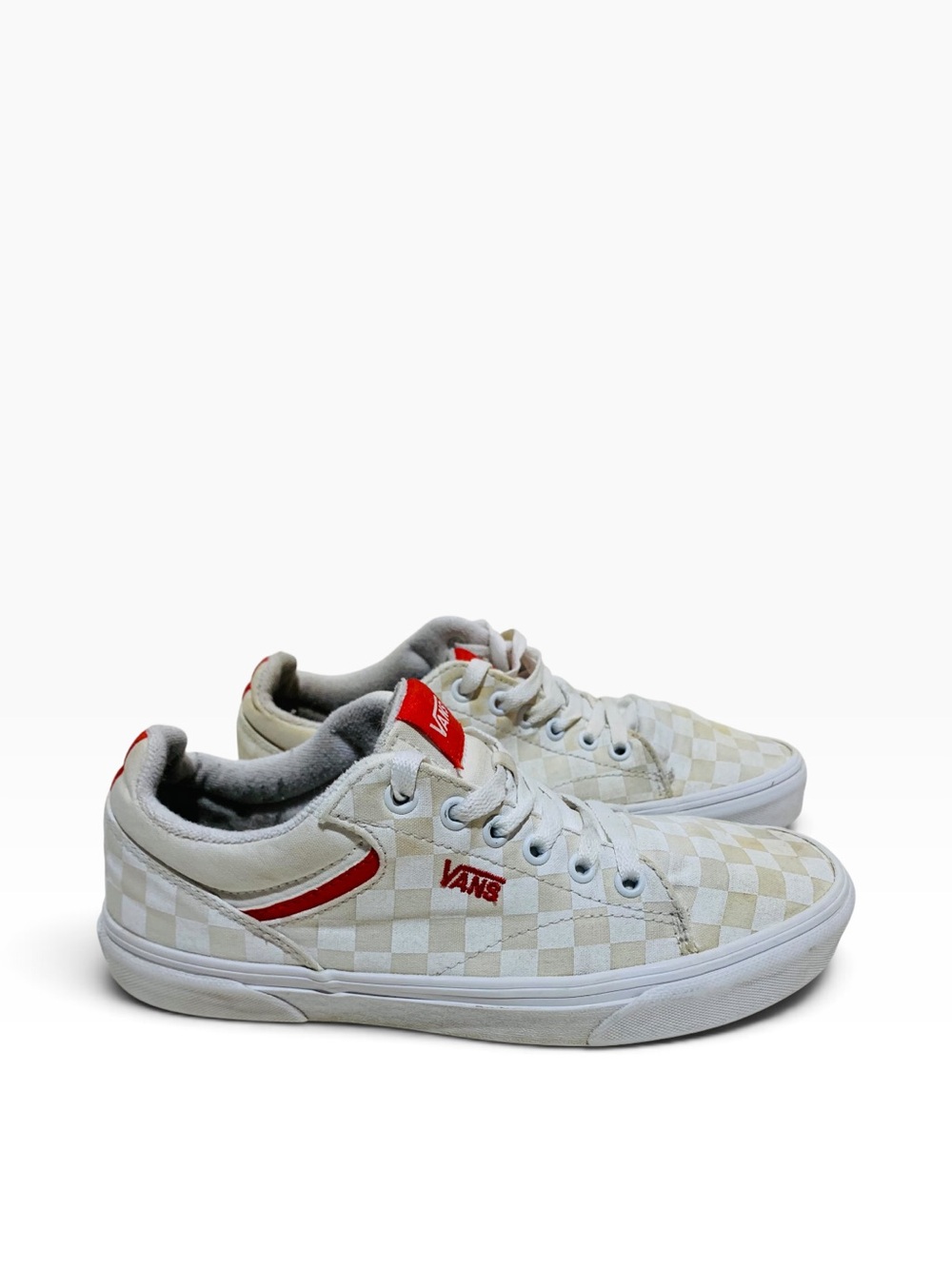 Women’s Vans Seldan Checkerboard Low-Top Sneakers Size 9.5